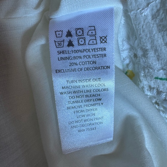 Joie‎ White Floral Kids Dress 4T - Picture 4 of 5